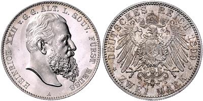 Reuss, ältere Linie (Greiz), Heinrich XXII. 1859-1902 - Münzen