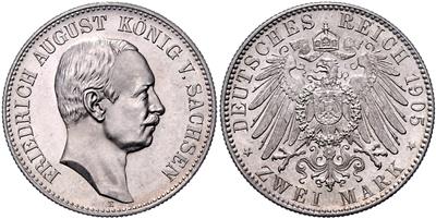 Sachsen, Friedrich August III. 1904-1918 - Münzen