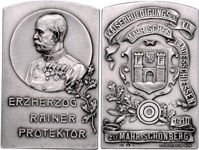 Schönberg (Sumperk), 11. Mährisches Landesschießen 1910 - Münzen