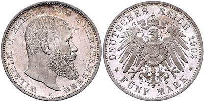 Württemberg, Wilhelm II. 1891-1918 - Mince