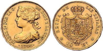 Isabella II. 1833-1868 GOLD - Mince