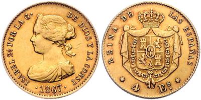 Isabella II. 1833-1868 GOLD - Münzen