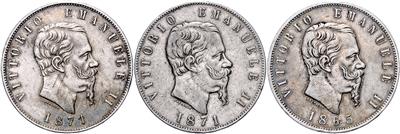 Italien, Vittorio Emmanuele II. 1861-1878 - Coins