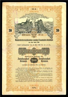 Niederösterreichische Landes-Eisenbahn-Anlehen - Coins