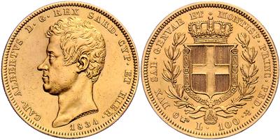 Sardinien, Karl Albert 1831-1849 GOLD - Mince