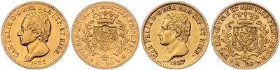 Sardinien, Karl Felix 1821-1831 GOLD - Coins