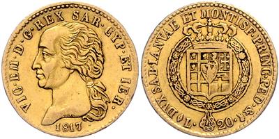 Sardinien, Vittorio Emmenuele I. 1814-1821 GOLD - Mince