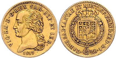 Sardinien, Vittorio Emmenuele I. 1814-1821 GOLD - Münzen