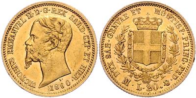 Sardinien, Vittorio Emmenuele II. 1849-1861 GOLD - Münzen