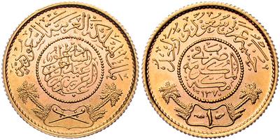 Saudi Arabien, Abd al-Aziz bin Sa'ud AH 1344-1373 (1926-1953) GOLD - Monete