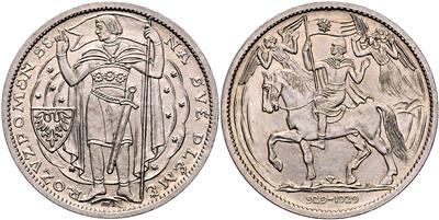 1000. Todestag des Hl. Wenzel 1929 - Mince, medaile a papírové peníze