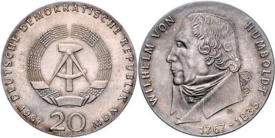 20 Mark 1967 A Wilhelm von Humboldt - Mince, medaile a papírové peníze