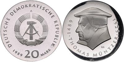 20 Mark 1989 A Thomas Müntzer - Münzen, Medaillen und Papiergeld