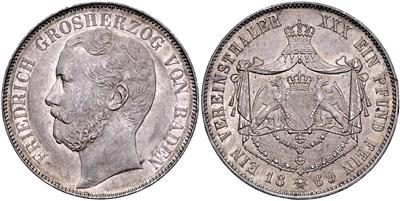 Baden, Großherzog Friedrich 1856-1907 - Coins, medals and paper money