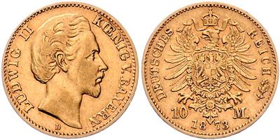 Bayern, Ludwig II. 1864-1886 GOLD - Mince, medaile a papírové peníze