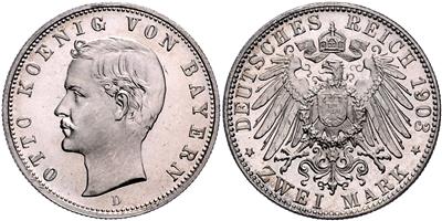 Bayern, Otto 1886-1913 - Coins, medals and paper money