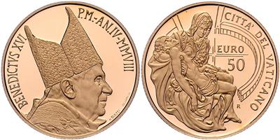 Benedikt XVI. 2005-2013, GOLD - Coins, medals and paper money