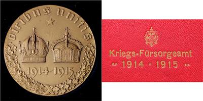 Bündnis zwischen Österreich und Deutschland zugunsten der Kriegsfürsorge - Coins, medals and paper money