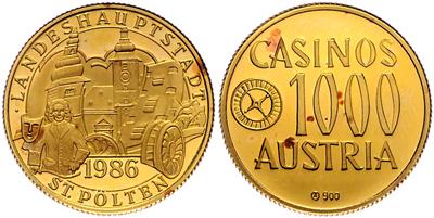 Casinos Austria GOLD - Mince, medaile a papírové peníze