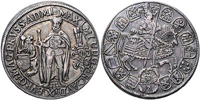 Eh. Maximilian als Hochmeister des deutschen Ritterordens - Münzen, Medaillen und Papiergeld