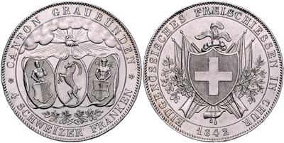 Eidgenössisches Freischiessen in Chur - Coins, medals and paper money