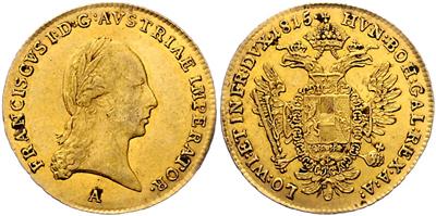 Franz I. GOLD - Münzen, Medaillen und Papiergeld