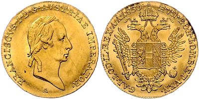 Franz I. GOLD - Coins, medals and paper money