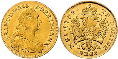 Franz I. Stefan GOLD - Münzen, Medaillen und Papiergeld