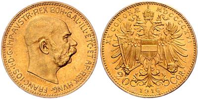 Franz Josef I. GOLD - Münzen, Medaillen und Papiergeld