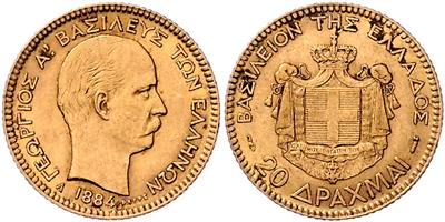 Georg I. 1863-1913 GOLD - Mince, medaile a papírové peníze