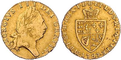 Georg III. 1760-1820, GOLD - Münzen, Medaillen und Papiergeld