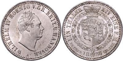 Hannover, Wilhelm IV. 1830-1837, auch König von Großbritannien - Monete, medaglie e cartamoneta