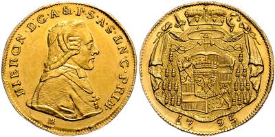Hieronymus v. Colloredo, GOLD - Mince, medaile a papírové peníze