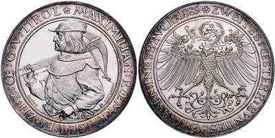 Innsbruck, 2. Österr. Bundesschießen 1885 - Coins, medals and paper money