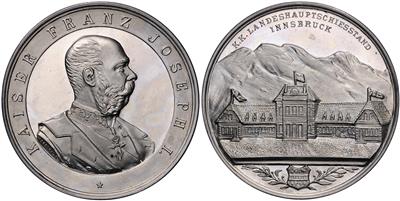 Innsbruck, k. k. Landeshauptschießstand (Eröffnung 1893 - Monete, medaglie e cartamoneta