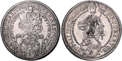 Johann Ernst v. Thun und Hohenstein - Coins, medals and paper money