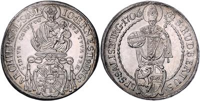Johann Ernst v. Thun und Hohenstein - Coins, medals and paper money