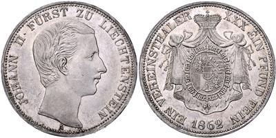 Johann II. 1858-1929 - Coins, medals and paper money