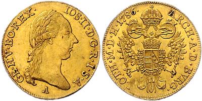 Josef II. GOLD - Coins, medals and paper money