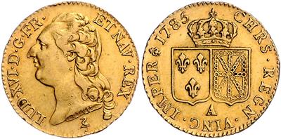 Louis XVI. 1774-1792 GOLD - Coins, medals and paper money