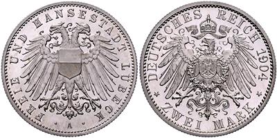 Lübeck - Mince, medaile a papírové peníze