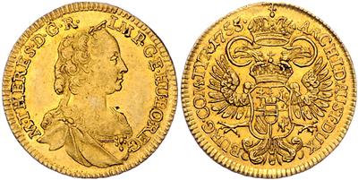 Maria Theresia GOLD - Mince, medaile a papírové peníze