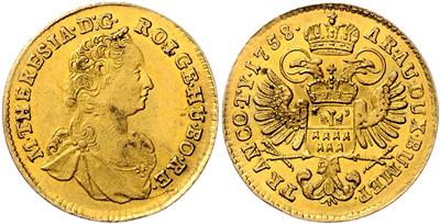 Maria Theresia GOLD - Coins, medals and paper money