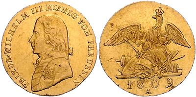 Preussen, Friedrich Wilhelm III. 1797-1840, GOLD - Münzen, Medaillen und Papiergeld