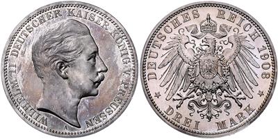 Preussen, Wilhelm II. 1888-1918 - Münzen, Medaillen und Papiergeld