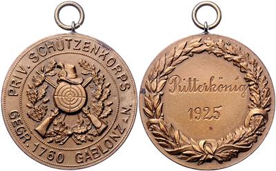 Priv. Schützenkorps Gablonz - Monete, medaglie e cartamoneta