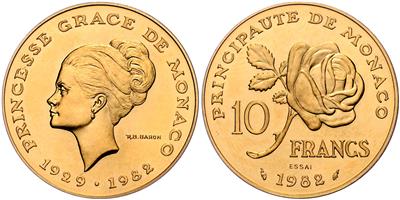 Rainier III. 1949-2005, GOLD - Münzen, Medaillen und Papiergeld