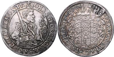 Sachsen A. L., Johann Georg I. 1615-1656 - Münzen, Medaillen und Papiergeld