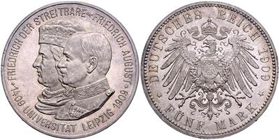 Sachsen, Friedrich August III. 1904-1918 - Münzen, Medaillen und Papiergeld