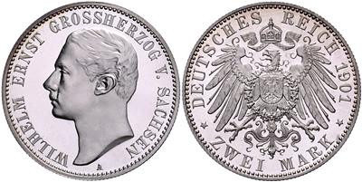 Sachsen- Weimar- Eisenach, Wilhelm Ernst 1901-1918 - Monete, medaglie e cartamoneta